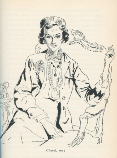 cecil-beatons-illustration-of-coco-chanel-1953