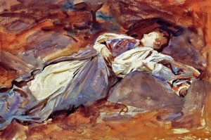 John Singer Sargent (1856-1925) The Artist's Sister Violet Sargent Violet Sleeping 1908