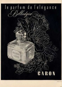 vintage caron  bottle 1953