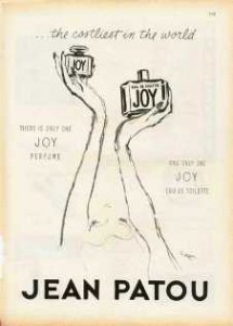 patou vintage ad with hands extended joy