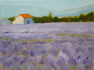 Karend'AngeacMihm_House in Lavender Fields_12x16