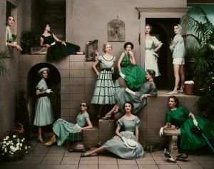 1950s dresses green