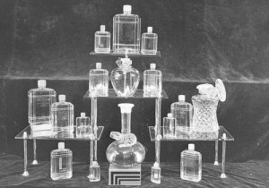 perfume bottles Store window display of perfume bottles in Sydney, AUS - 1938