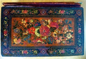 Qajar book cover (S. Mahboubian collection)