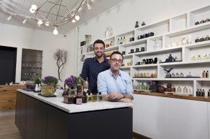 Eric Weiser and Stamatis Birsimijoglou owners twisted lily fragrance boutique bourem hill
