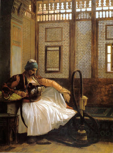 Jean-Léon Gérôme (1824-1904) hookah orientalist