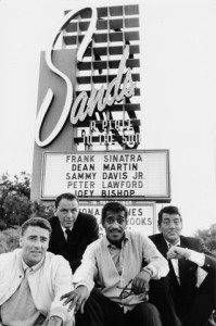 Rat Pack Sinatra, Martin, Davis Jr, Lawford, Bishop at the sands