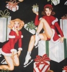 vintage holiday women christmas
