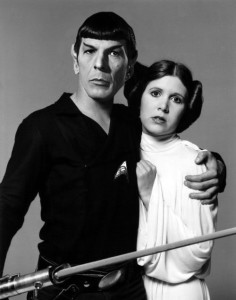 when worlds collide spock and princess lea