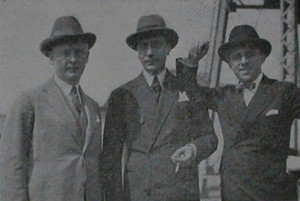 The Houbigant Team - Biename, Droz and Javal in 1925