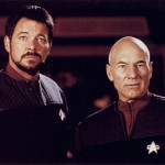 commander will riker and captain jean luc picard