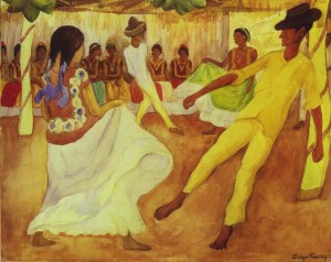 Baile en Tehauntepec by Diego Rivera