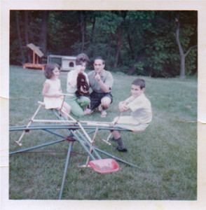 Backyard Bliss and the woods beyond. New Jersey 1964