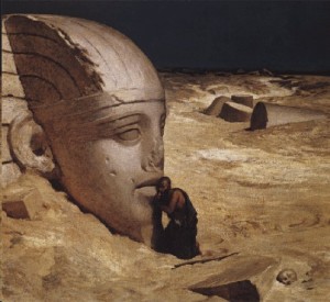 Elihu Vedder's The Questioner of the Sphinx 1863