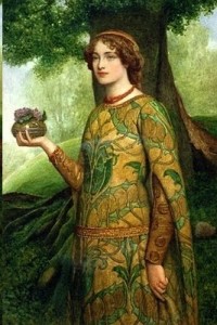 Violets by Pre-Raphaelite painter James Dromgole Linton
