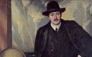 John Masefield painted by William Strang