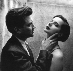 David Lynch & Isabella Rosselini by Helmut Newton