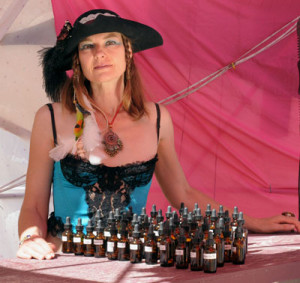 Amber Jobin's custom perfume offering at Burning Man, 2014