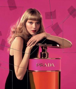 prada candy perfume model and actress Léa Seydoux
