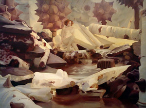 nude in chocolate landscape will cotton