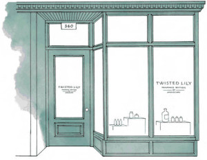 twisted lily illustration fragrance boutique