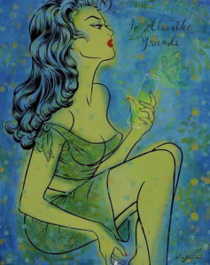 absinthe painting To Absinthe Friends by Niagara