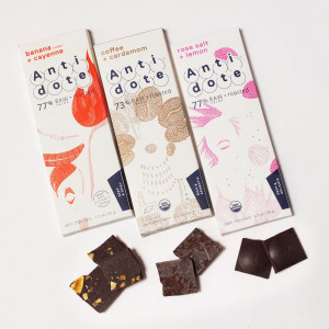 antidote sexy and delicious organic chocolate bars