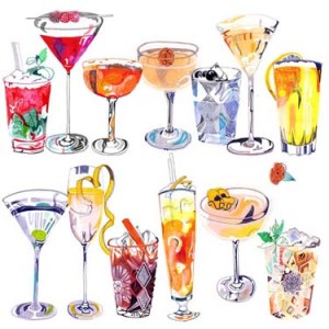 illustration of cocktails-cafleurebon