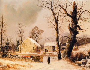 George Henry Durrier  Winter Scene in New England