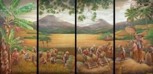 PanenRaya java farmers painting
