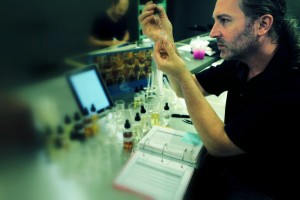 daniel at lab at insitute art and olfaction