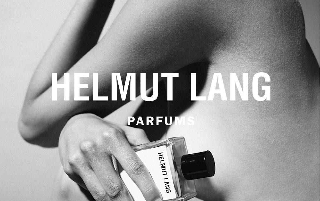 Helmut Lang perfume ad campaign - Fonts In Use