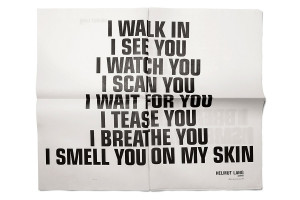helmut lang quote on perfume