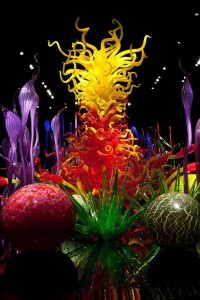 vibrantly colored hand-blown glass gardens by dale chihuly  architecture & design magazine