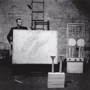 Cy Twombly in Fulton Street Studio. Robert Rauschenberg, New York 1954