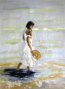 woman on the beach 2 gunter kreil