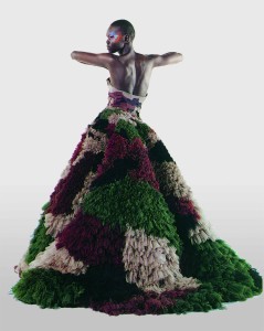Alek Wek in Jean Paul Gaultier Dress, from Les Indes Galantes Collection