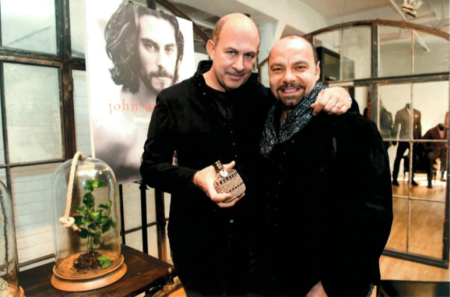Rodrigo Flores Roux and John Varvatos at the launch of Artisan Aqua