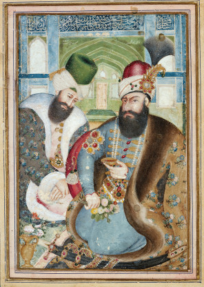 Wine and roses the Persian monarch Karim Khan Zand and an Ottoman Turkish ambassador
