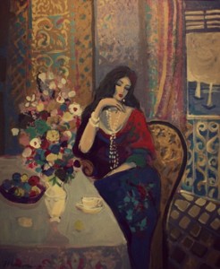 Isaac maimon cup of tea painting