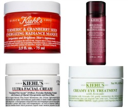 -Kiehls Tumeric Cranberry masque Kiehls Iris Extract Activating  essence Kiehls Ultra face Cream Kiehls eye treatment