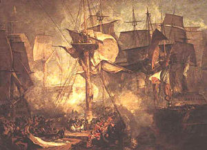The Battle of Trafalgar,  Turner
