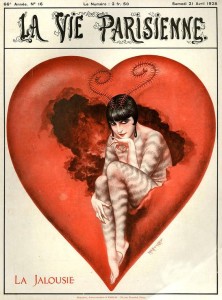 La Vie Parisenne Illustration by Cheri Herouard 1928  valentines