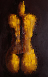 She Is Violin Painting by Bojana Randall