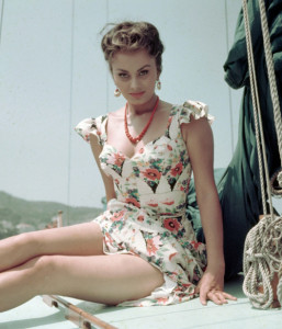 Sophia Loren Floral Dress 1965