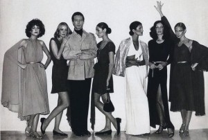 Halston and his models 60s