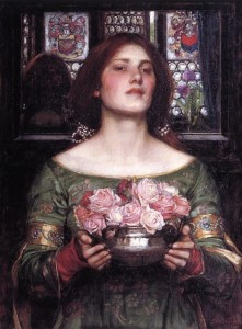 John William Waterhouse - Woman with roses