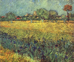 Vincent van Gogh View of Arles with Irises