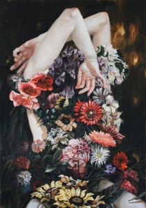 woman with flowers Meghan Howland
