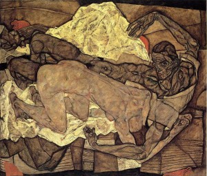 Lovers Man And Woman  Egon Schiele
